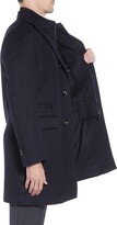Thumbnail for your product : Corneliani Solid Wool Topcoat with Bib Inset