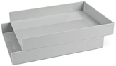 Thumbnail for your product : Poppin Light Gray Letter Trays, Set of 2
