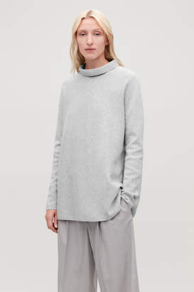 COS A-LINE TOP WITH FUNNEL NECK