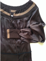 Thumbnail for your product : CNC Costume National Brown Silk Dress