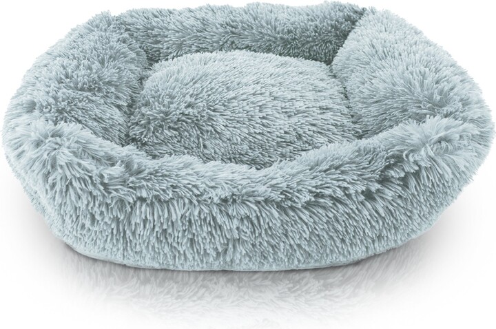 Details Super Lux Calming Dog Bed, Blue, Large