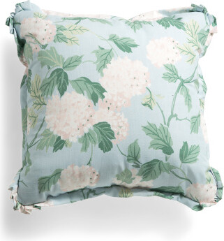 TJMAXX 22X22 Salcedo Hydrangea Kendra Indoor Outdoor Pillow, Polyester