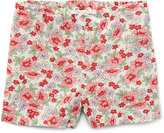 Thumbnail for your product : Ralph Lauren Floral Linen-Blend Drawstring Shorts, Pink, Size 2T-4T