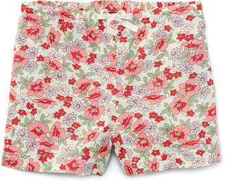 Ralph Lauren Floral Linen-Blend Drawstring Shorts, Pink, Size 2T-4T
