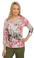 Thumbnail for your product : Allison Daley Plus Jeweled Spain Top