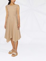 Thumbnail for your product : Peserico Perforated-Detail Sleeveless Midi Dress