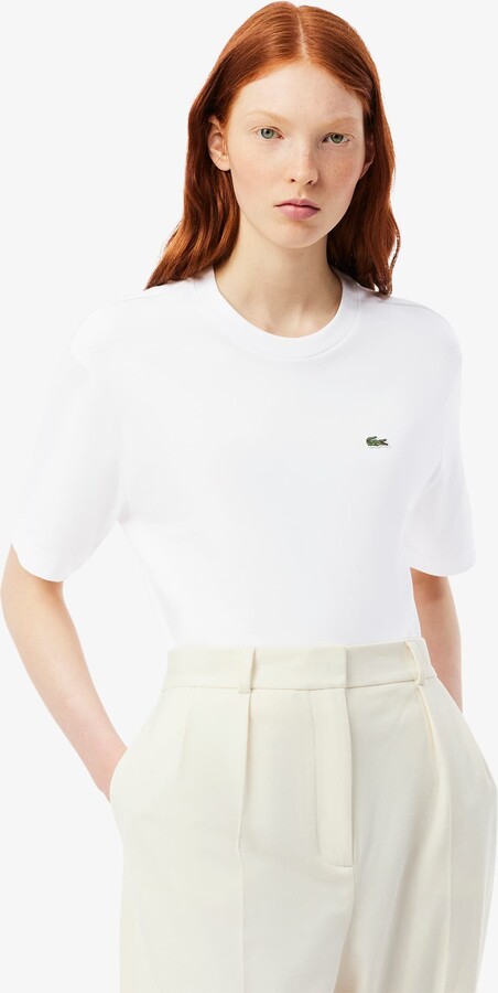 Lacoste Women's Relaxed Fit Soft Cotton T-Shirt