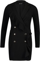 Thumbnail for your product : boohoo Ruffle Front Blazer Dress