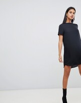 Thumbnail for your product : ASOS DESIGN sheer shift mini dress