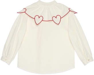 Gucci Children's cotton top with hearts