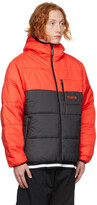 Thumbnail for your product : adidas Reversible Red & Black Adventure Puffer jacket