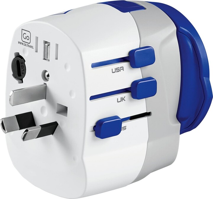 Go Travel Worldwide Usb-a and Usb-c Travel Adaptor