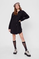 Thumbnail for your product : Nasty Gal Womens Button Down Pocket Shirt Dress - Black - 8