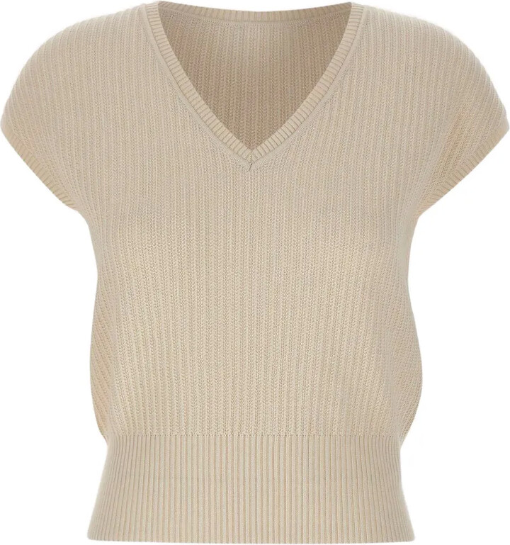 Eleventy V-neck knitted top