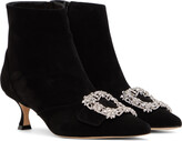 Thumbnail for your product : Manolo Blahnik Black Baylow Boots