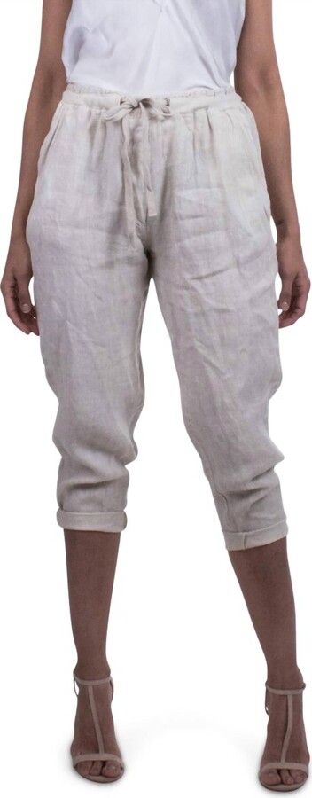 GIGI MODA Lenia Jogger Pull-On Pants In Cream