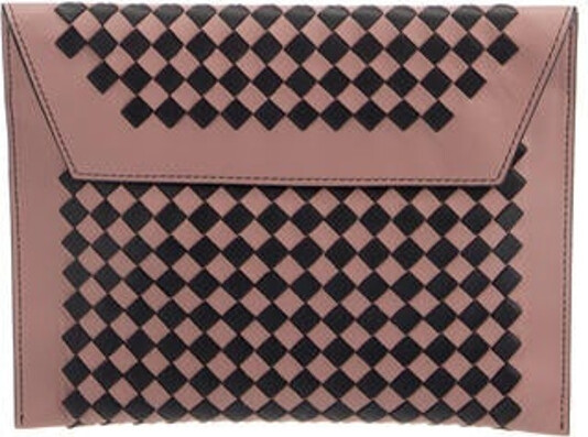 Seven Milan Clutch Schwarz - Elegante Umhängetasche 14,5x22cm