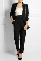 Thumbnail for your product : Band Of Outsiders Satin-trimmed crepe blazer