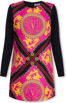 Very comfy and seamless which was good under a dress Versace Jeans Couture  - Patterned Button-Up Dress - IetpShops Lebanon