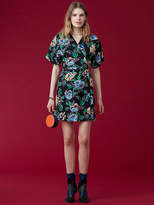 Thumbnail for your product : Diane von Furstenberg Short-Sleeve V-Neck Mini Wrap Dress