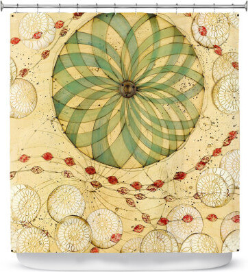 East Urban Home Circle Love Single Shower Curtain