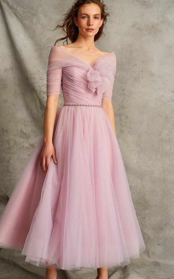 Jenny Packham Miss Blush Midi Dress ShopStyle