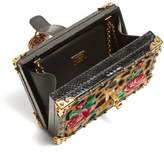 Thumbnail for your product : Dolce & Gabbana Leopard Print My Heart Velvet Box Clutch Bag - Womens - Leopard