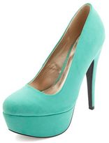 Thumbnail for your product : Qupid Round Toe Platform Pumps