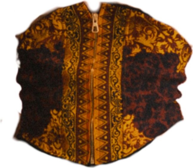 Collected Xx Orange / Brown Flare Corset