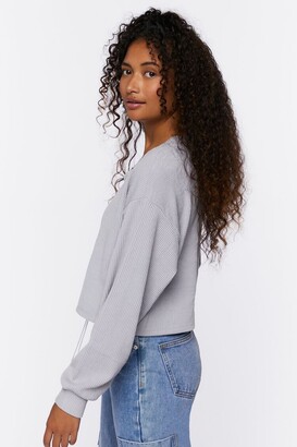 Forever 21 Chain Lace-Up Eyelet Crop Top