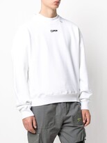 Thumbnail for your product : Off-White Wavy Line Logo Crew Neck Sweatshirt