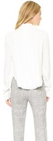 Thumbnail for your product : Alexander Wang T by Raw Hem Cropped Shirt