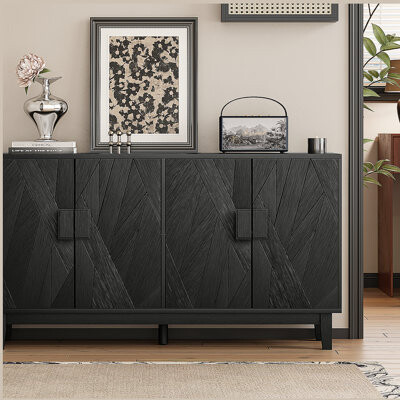 Ophelia & Co. Storage side cabinet buffet cabinet modern multifunctional Sideboard