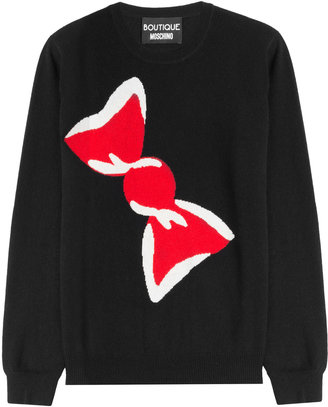 Moschino Boutique Cashmere Pullover with Candy Print