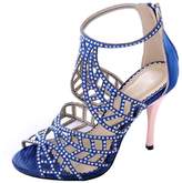 Thumbnail for your product : fereshte Crystal Studs High Heel Sandals Peep Toe Strappy Sandals Party Pumps Evening Dress Shoe US Size 7