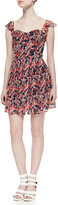 Thumbnail for your product : Joie Edelfina Floral-Print Silk Dress