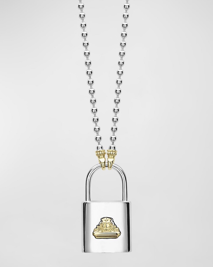 Louis Vuitton 18K Diamond Lockit Padlock Pendant - 18K White Gold Pendant  Necklace, Necklaces