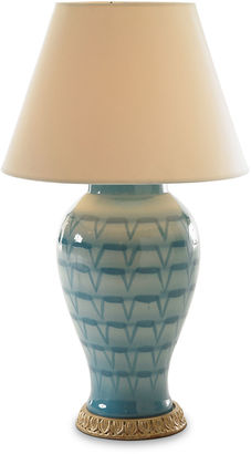 Bunny Williams Home Ceramic Table Lamp, Turquoise