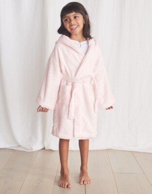 The White Company Hydrocotton Robe with Ears Pink