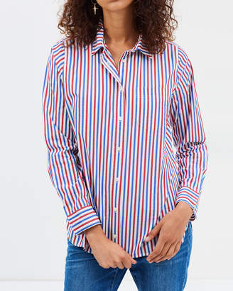 J.Crew Boy Shirt in Trifecta Stripe