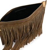 Thumbnail for your product : Saint Laurent Fringed Studded Clutch Bag