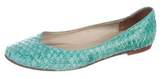 Thumbnail for your product : Calypso Embossed Leather Flats