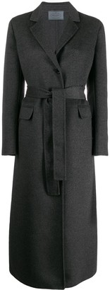 Prada Belted Button-Front Coat