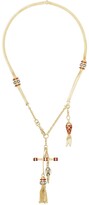 Thumbnail for your product : Selim Mouzannar 18kt rose gold diamond ruby Katak necklace