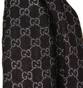 Thumbnail for your product : Gucci Gg Pattern  And  Metallic Wool Scarf