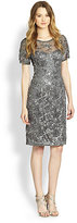 Thumbnail for your product : Sue Wong Illusion-Top Cocktail Dress