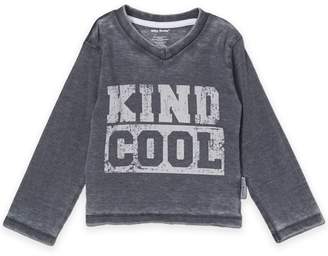 Silly Souls "Kind Cool" Long Sleeve T-Shirt in Charcoal