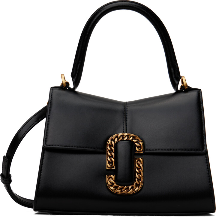 Top Handle Black Purse 2026.Marc Jacobs Black 'The St. Marc Top Handle' Bag - ShopStyle