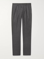 Thumbnail for your product : Loro Piana Slim-Fit Melange Wool And Cashmere-Blend Drawstring Trousers