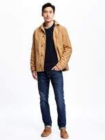 Thumbnail for your product : Old Navy Flannel-Lined Canvas Coat for Men